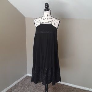 NWT, Laundry by Design 100% Silk Embroidered Halter Dress